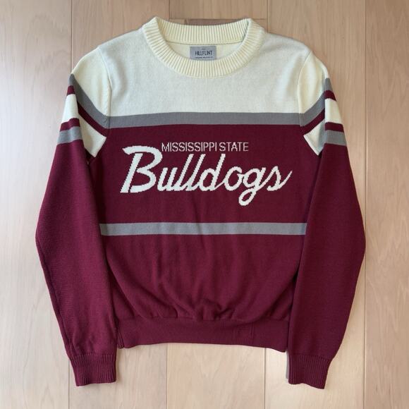 Mississippi State Bulldogs Sweater Small Multicolor Hillflint Pullover Cotton - Picture 2 of 8